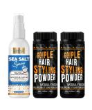 Hair Styling Powder for Men & Women - 1.05oz Volumizing & Texturizing Sea Salt Spray - Flexible Hold Natural Look Hair Powder - Buy Online on GoSupps.com