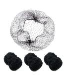 Pack of 100 Invisible Elastic Hair Nets - 20 for Wig & Hair Fixation - Black - Ideal for Ladies' Knot Making - Buy Online on GoSupps.com