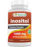 Best Naturals Inositol 1000mg - 60 Tablets | Natural Mood Support - Buy Online on GoSupps.com