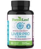 Liver Detox Cleanse Supplement with Milk Thistle & Dandelion Root - Prohepatic Liver Support by ForestLeaf | 60 Capsules - Buy Online on GoSupps.com