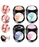 U-shinein 4x10ml Solid Nail Glue Gel - 4 Colors for Acrylic Nails & Press-On Nail Art | Long-lasting Manicure Gel - Color 01 - Buy Online on GoSupps.com