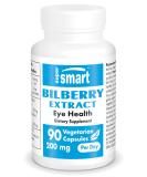 Supersmart Bilberry Extract 200mg for Eye Health - 90 Vegetarian Capsules - Buy Online on GoSupps.com