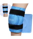 REVIX XL Knee Ice Pack - Reusable Gel Cold Pack for Knee Pain Relief - Ideal for Injuries, Swelling, Bruises - Blue - Buy Online on GoSupps.com