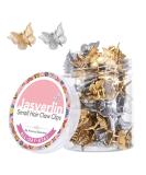 JASVERLIN Mini Butterfly Hair Clips 50pcs - Non-slip Metallic Silver Gold Hair Claws Clip Y2K 90s Small Tiny Cute Hair Accessories for Women Girls Kids -2000s Hair Clips Organizer (Silver & Gold) - Buy Online on GoSupps.com
