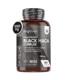 Black Maca Root Capsules 5550mg (High Strength) 180 Vegan Black Maca & Yellow Maca Capsules (6 Months Supply) - with L-Arginine Panax Ginseng Pepper - Zinc for Testosterone Levels & Metabolism - Buy Online on GoSupps.com