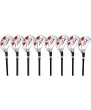 Senior Mens Majek Golf All Hybrid Complete Full Set which Includes #3 4 5 6 7 8 9 PW Senior Flex with Senior Midsize Majek K5s Design High Traction Tech Grips Right Handed Clubs - Buy Online on GoSupps.com
