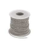 Pandahall 82 Feet/25M Soldered 304 Stainless Steel Curb Chains 4x3x0.6mm Stainless Steel Color Plated for Jewelry Making 0Chains- 4x3x0.6mm- 82 feet - Buy Online on GoSupps.com