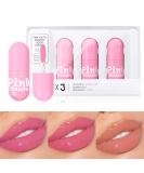 KISSIO Lip Gloss Set - 3 PCS Moisturizing & Pigmented Liquid Lipstick Non-Sticky Shine for Plumper Lips Cruelty-Free - 0.19 oz Each - Buy Online on GoSupps.com