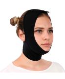 Post Surgery Neck Chin Compression Garment for Women - Face Slimmer & Jowl Tightening - Neck Coverage & Chin Lifting Strap - Black Medium (1 Pack) - Buy Online on GoSupps.com