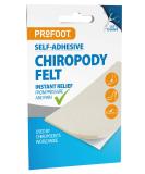 Profoot Chiropody Felt Ideal for bunions blisters calluses and Foot discomfort Self-Adhesive Padding for Foot Pain Due to Pressure and Friction. Pack of 2 White 2 Count (Pack of 1) - Buy Online on GoSupps.com
