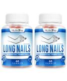 Stronger Nails with NutraPro Nail Growth Vitamins - Biotin and Collagen Gummies for Long, Healthy Nails - 60 Count (Pack of 2) - Buy Online on GoSupps.com