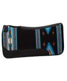 Weaver Contoured 31inx32in Felt Saddle Pad Black/Blue - Buy Online on GoSupps.com