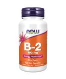 NOW Supplements, Vitamin B-2 (Riboflavin) 100 mg, Energy Production*, 100 Veg Capsules - Buy Online on GoSupps.com
