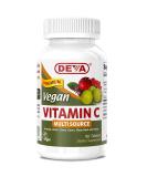 Deva Vegan Vitamin C - Multi Source 90 Tablets | Immune Support & Antioxidant Boost - Buy Online on GoSupps.com