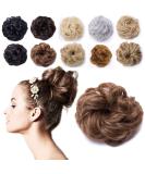 SEGO Hair Extensions - Light Brown Wavy Hair Tie Updo Bun | Voluminous Real Hair 40g - International Shipping - Buy Online on GoSupps.com