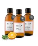 ELIXR - Energy ingredient oil with orange ginger and rosemary - Ayurvedic mouthwash in a natural way - - certified natural cosmetics from Germany (3x200ml) - Buy Online on GoSupps.com