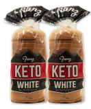 White Keto Bread - Zero NET Carbs - Keto Diet Approved - 2 Loaf Pack (2 x 18oz) White Bread 1.13 Pound (Pack of 2) - Buy Online on GoSupps.com