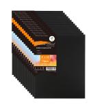 CONDA Black Canvas Panels 8x10 inch Pack of 14 - 100% Cotton, Acid-Free, Gesso-Primed Art Boards for Oil & Acrylic Painting - Buy Online on GoSupps.com