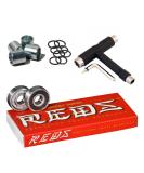 Bones Super Reds Bearings 8 Pack Set with Spacers, Speed Rings, and T-Tool - High Performance Skateboard Bearings - Buy Online on GoSupps.com
