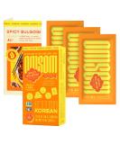 Omsom Korean Spicy Bulgogi Sauce - All-In-One Asian Sauce Packets | BBQ Marinade & Stir-Fry | Gochujang, Vegan, Gluten-Free, Non-GMO | 3 Packets (2.4 oz) - Spicy Korean BBQ - Buy Online on GoSupps.com