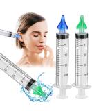 Ear Wax Cleaner Syringe Kit - 2 Pieces 20 ML - Ear Wax Removal & Irrigation Tool for Humans - Buy Online on GoSupps.com