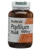 HealthAid Psyllium Husk Fibre 1000mg - 60 Vegan Capsules | High-Quality Dietary Supplement - Buy Online on GoSupps.com