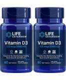 Life Extension Vitamin D3 5000 IU 120 Softgels - 2 Pack | Essential Supplements - Buy Online on GoSupps.com