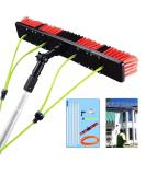 GWAWG 39ft Window Cleaning Pole Water Fed Telescopic Brush Water/Hose Fed Pole Cleaning Photovoltaic and Solar Panels / 12m Rod / 50cm Brush Head - Buy Online on GoSupps.com