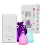 Ecoblossom Menstrual Cup Sterilizer - 2-Minute Automatic UV Cleaner for Small & Large Period Cups - Buy Online on GoSupps.com