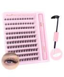Parriparri Cluster Lashes Kit 120pcs Manga Individual D Curl Lashes Extensions 8-16mm Wispy False Eyelashes Kit with Bond, Seal, and Glue - Buy Online on GoSupps.com