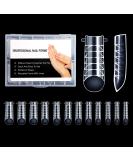 NMKL38 120Pcs Dual Forms Full Cover Nail Tips Upper Arched Extension Mold - Mold A - Buy Online on GoSupps.com