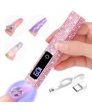 SAVILAND Glitter UV Light for Gel Nails - 2024 12W Handheld UV Nail Lamp with LCD Screen 8X-Faster Cure Touch Screen & Cordless | Perfect for Home & Salon Use - Buy Online on GoSupps.com