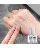 GAOY Jelly Gel Nail Polish Set - 16ml Nude Glitter Soak Off UV Gel - DIY Manicure at Home - 2228 2229 - Buy Online on GoSupps.com