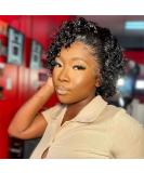 West Kiss Short Curly Human Hair Pixie Cut Wig for Black Women | 13x1 Short Lace Front Bob Wig with Baby Hair | Pre Plucked 6 Inch Curly13x1 - Buy Online on GoSupps.com