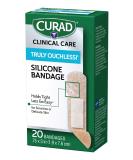 Curad Truly Ouchless Silicone Adhesive Bandages Flex-Fabric for Sensitive or Delicate Skin 3/4 x 3 20 Count 1 - Buy Online on GoSupps.com