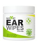 Premium Ear Care Pads for Dogs & Cats | 100 Ear Cleaning Towels for Puppies | Remove Earpiece Pollution - Buy Online on GoSupps.com