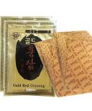 Korean Red Ginseng Patch Powerstrip - 40 Energy Pain Relief Patches - Buy Online on GoSupps.com