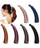 Eyegla 6-Piece Colored Banana Hair Clip Set for Thick Hair - Non-Slip Ponytail Holders for Women & Girls - Buy Online on GoSupps.com