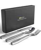 iMedic Weighted Utensils for Hand Tremors - 3-Piece Adaptive Utensils Set - Ideal for Parkinsons - Includes Gift Box - Buy Online on GoSupps.com