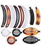 Yingeniva 13-Piece Vintage Banana Hair Clips | Durable Fishtail Ponytail Holders in 5 Styles | Girls' Large Rounded Comb Accessories - Buy Online on GoSupps.com