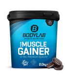 Buy BODYLAB24 Pure Muscle Gainer Cookies & Cream 2kg | 40g Protein 33g Carbs 12g Fat | Enriched with Creatine Monohydrate - Perfect Weight Gainer Shake for Mass Gain - Buy Online on GoSupps.com