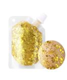 MEICOLY Gold Body Glitter Gel,Music Festival Face Glitter for Women,Mermaid Sequins Liquid Holographic Chunky Glitter for Concerts,Face,Body,Hair,Nails,Lip Sparkling Body Glitter,Gold gold face glitter gel - Buy Online on GoSupps.com