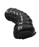 Face Saver Plus 3-SW Black Iron Cover (9-Piece) - Premium Golf Club Head Covers - Buy Online on GoSupps.com