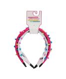 Cudlie Confetti Colorful Neon Bead Headband Set for Girls - Pull Free Kids Accessories for Thick, Curly Hair in Pink/White - Buy Online on GoSupps.com