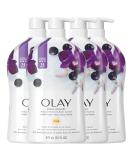 Olay Fresh Outlast Body Wash Orchid & Black Currant 30 fl oz - Pack of 4 - Buy Online on GoSupps.com