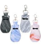 CM Clip-on Chapstick Sleeve Lip Balm Holder Keychain - Marble Patterns (4 Pcs) - Buy Online on GoSupps.com