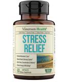 Mind Clarity & Relaxation with Ashwagandha, Vitamin B Complex, Calcium, Magnesium, Chamomile, Valerian, 5-HTP, GABA - Stress Relief & Mood Support - 60 Capsules - Buy Online on GoSupps.com