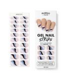 MOYOU LONDON Semi-Cured UV Gel Strips - 20 Pieces - Salon Quality Gel Nail Foils for Perfect Manicure | New Wave - International Shipping - Buy Online on GoSupps.com
