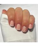 French Daisy Short Square Press On Nails - 24Pcs White Fake Nails | Removable Glue-On Acrylic Full Cover Stick On Nails for Women and Girls - Nail Art Accessories - Buy Online on GoSupps.com