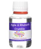 Flavour Factory Apple & Rhubarb Crumble Intense Food Flavouring 100ml - Enhance Your Dishes! - Buy Online on GoSupps.com